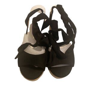 LIYUANDIAN Women’s Platform Espadrilla With Ankle‎ Strap Buckles Size 7 New